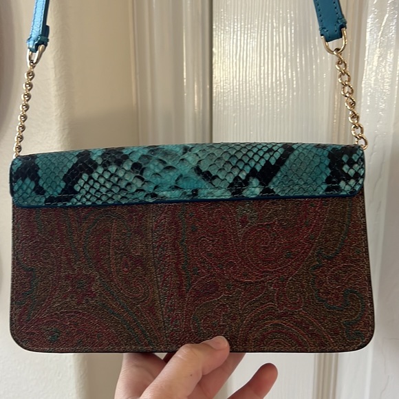 Blue ETRO purse cross body purse. - Picture 3 of 4